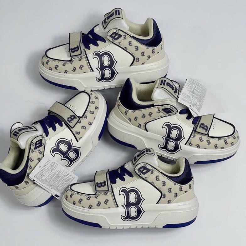 Giày độn đế MLB chunky liner dán, Giày MLB Chunky quai dán họa tiết Bản Cao Cấp Độn Đế 5cm hot trend 2023