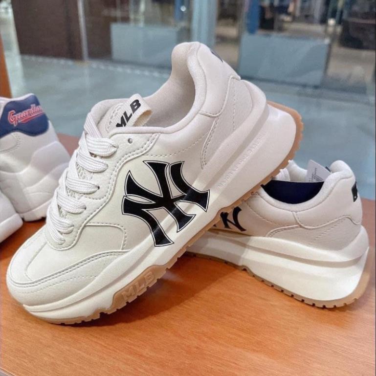 Giày Sneaker MLB Chunky Low Black| Giày Sneaker Chunky Đế Nâu Độn Dế Cao 5p-Ảnh Thật