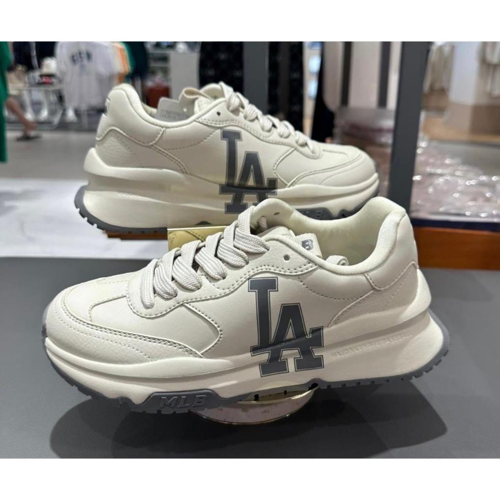 Giày Sneaker MLB Chunky Low Black| Giày Sneaker Chunky Đế Nâu Độn Dế Cao 5p-Ảnh Thật