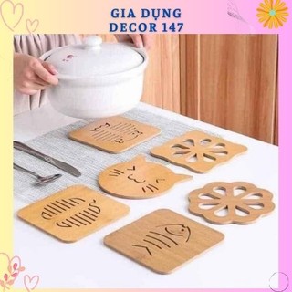 Miếng đế lót nồi bằng gỗ