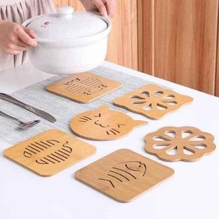 Miếng đế lót nồi bằng gỗ