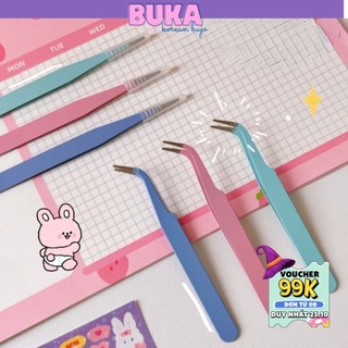 Nhíp gắp sticker hình dán tone macaron tiện lợi trang trí toploader, sổ tay bullet journal Buka