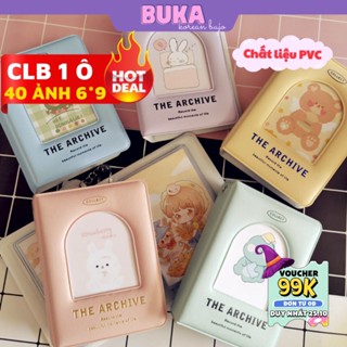 Collect book Buka album đựng card 1 ô sổ đựng ảnh 6*9cm bìa khung vòm, trái tim lưu trữ lomo card ảnh thần tượng