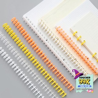 Binder Thanh còng nhựa màu 2 size bìa nhựa nhiều màu phụ kiện sổ còng