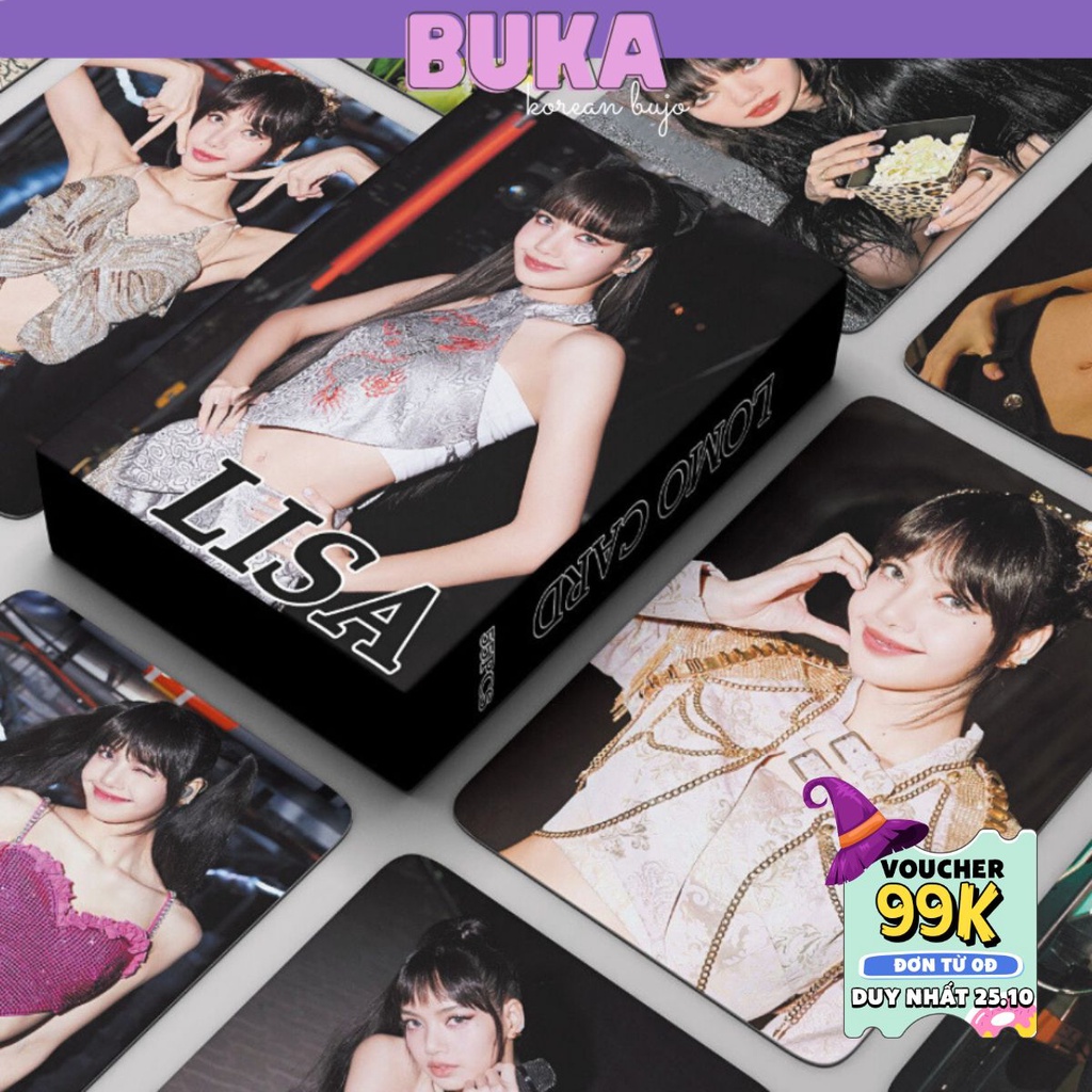 Hộp 55 Ảnh Thẻ Lomo Nhóm Nhạc BLACKPINK LISA BUKA
