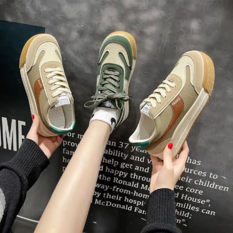 Giày thể thao thời trang cao cấp loại 1 chất xịn đế bằng mũi tròn chuẩn form siêu êm dành cho nữ 2023 mã 188