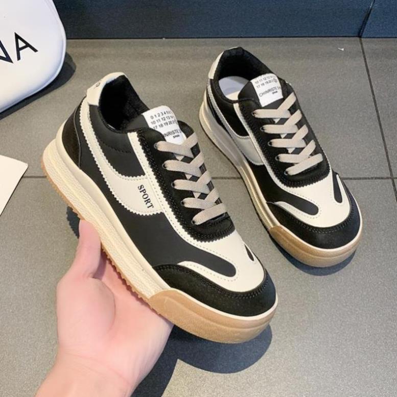 Giày thể thao thời trang cao cấp loại 1 chất xịn đế bằng mũi tròn chuẩn form siêu êm dành cho nữ 2023 mã 188