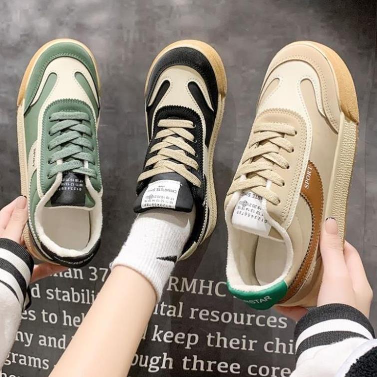 Giày thể thao thời trang cao cấp loại 1 chất xịn đế bằng mũi tròn chuẩn form siêu êm dành cho nữ 2023 mã 188