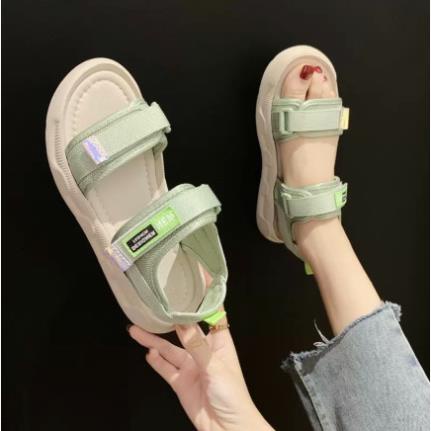 Sandal Nữ Quai Dán FIN Hàn Quốc Quai 3 Màu Hot Trend