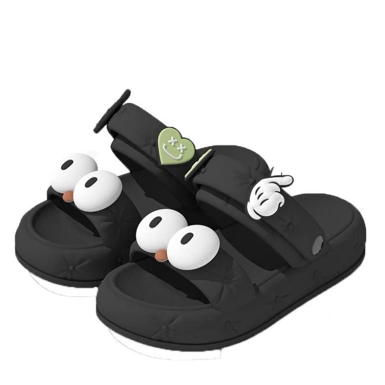 Dép sandal nữ xăng đan đế dày cross hai quai đi chống trượt mắt to dễ thương 2023