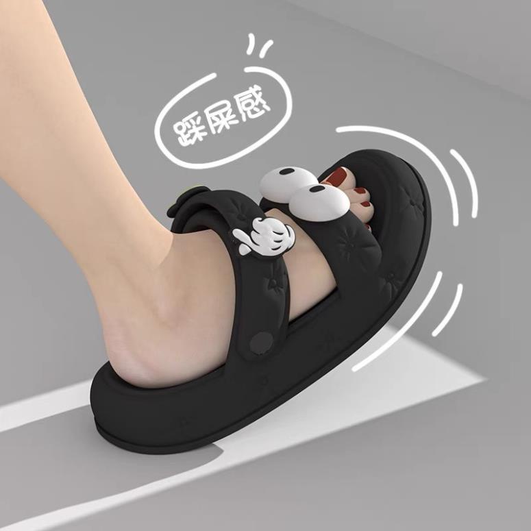 Dép sandal nữ xăng đan đế dày cross hai quai đi chống trượt mắt to dễ thương 2023