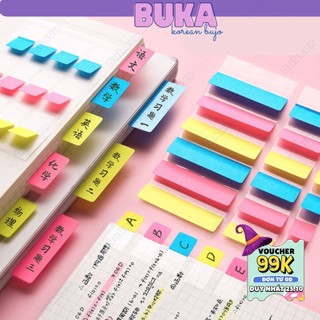 Giấy nhớ Buka ghi chú sticky note Marker phân trang gắn sổ còng