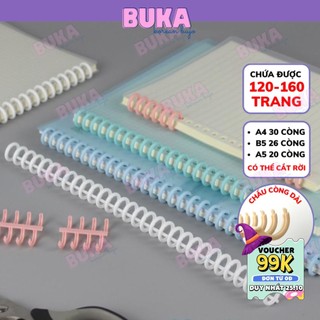 Binder thanh còng nhựa cao cấp đường kính 12mm phụ kiện sổ còng sổ planner