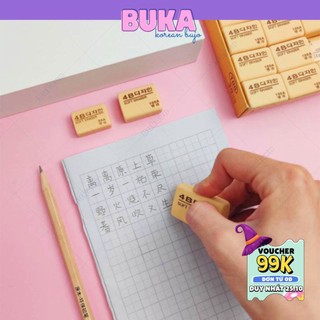 Gôm tẩy bút chì Buka 2B, gôm mềm và tẩy cực sạch không làm rách giấy