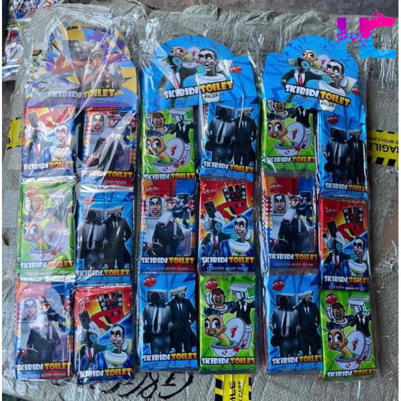 Thẻ bài Skibidi Toilet - Thẻ bài quỷ đầu loa - 8 thẻ 1 gói - hang_chuan