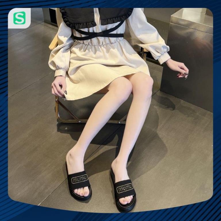 Dép Bánh Mỳ Nữ MUMU Độn Đế Siêu Hót Trends