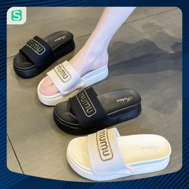 Dép Bánh Mỳ Nữ MUMU Độn Đế Siêu Hót Trends