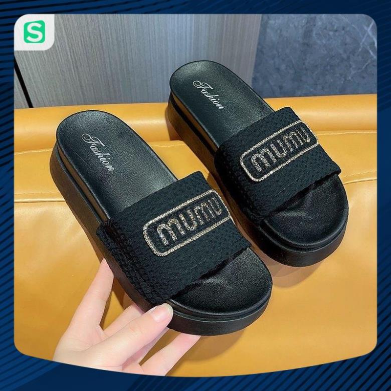 Dép Bánh Mỳ Nữ MUMU Độn Đế Siêu Hót Trends