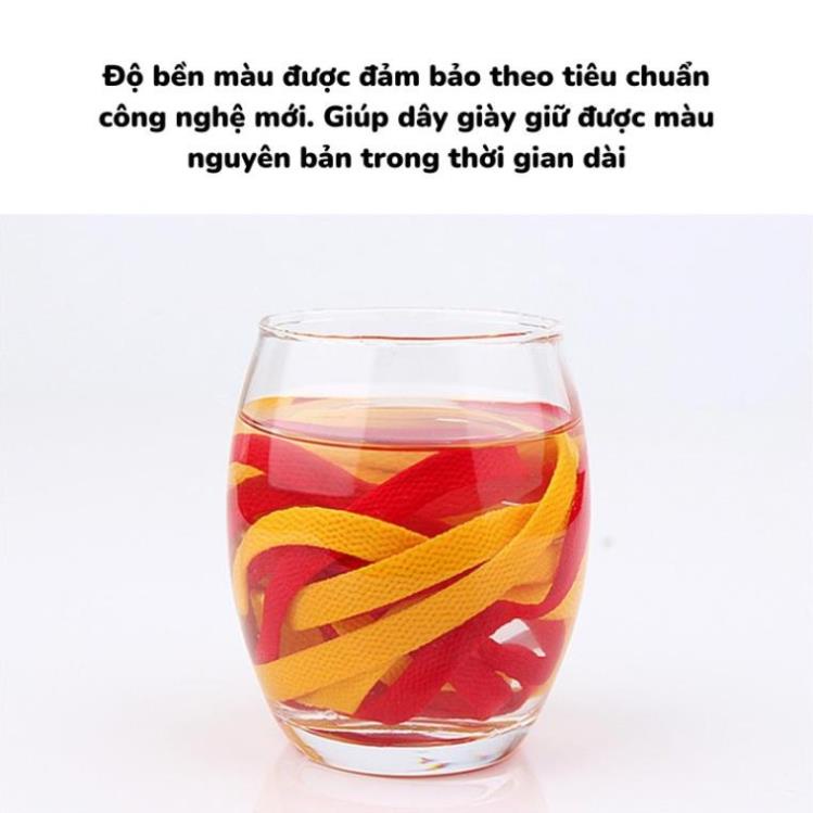 Dây giày thể thao dẹp nhiều màu sắc, dây giày phù hợp với các loại giày Sneaker độ dài 120cm và 160cm - MH1