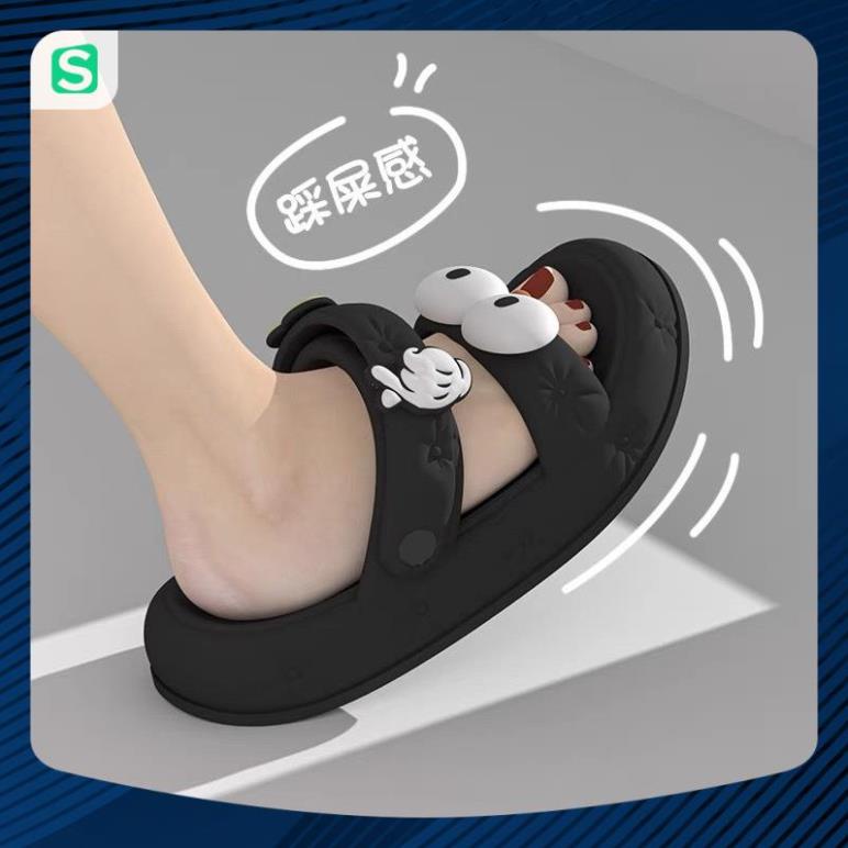 Dép sandal nữ xăng đan đế dày cross hai quai đi chống trượt mắt to dễ thương 2023