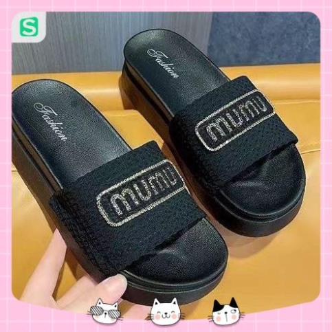 Dép Bánh Mỳ Nữ MUMU Độn Đế Siêu Hót Trends