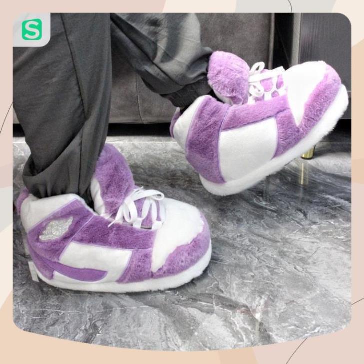 Giày Bông Sneaker đi trong nhà đế cao su đi ra đường được