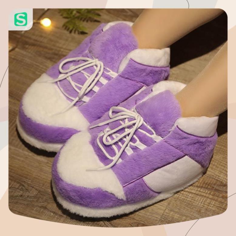 Giày Bông Sneaker đi trong nhà đế cao su đi ra đường được