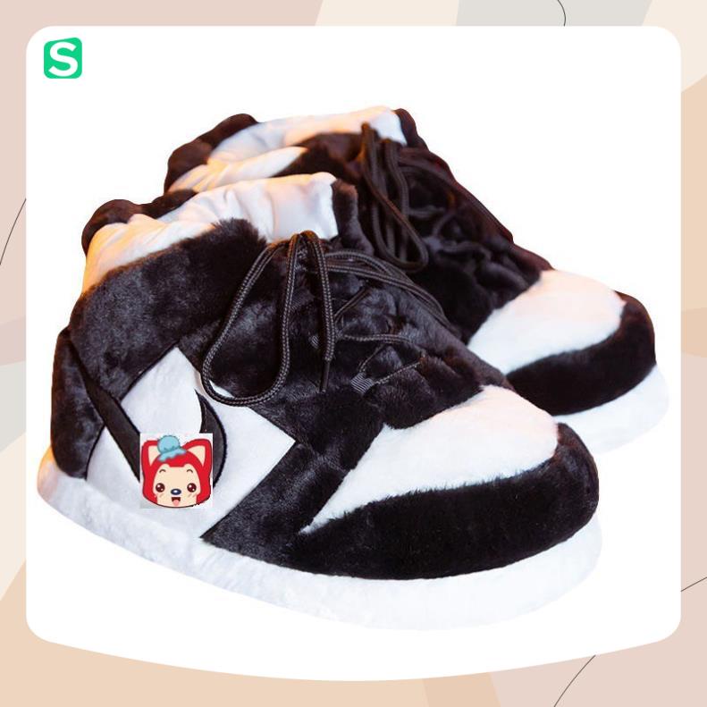 Giày Bông Sneaker đi trong nhà đế cao su đi ra đường được