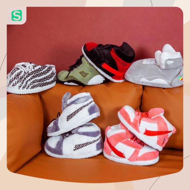 Giày Bông Sneaker đi trong nhà đế cao su đi ra đường được
