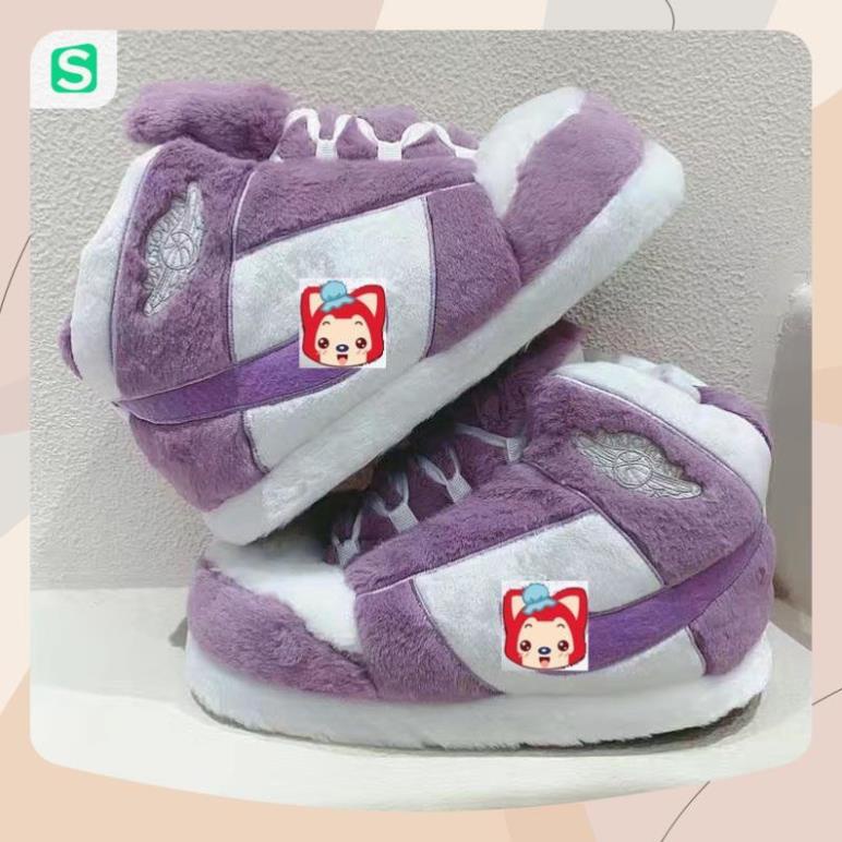 Giày Bông Sneaker đi trong nhà đế cao su đi ra đường được
