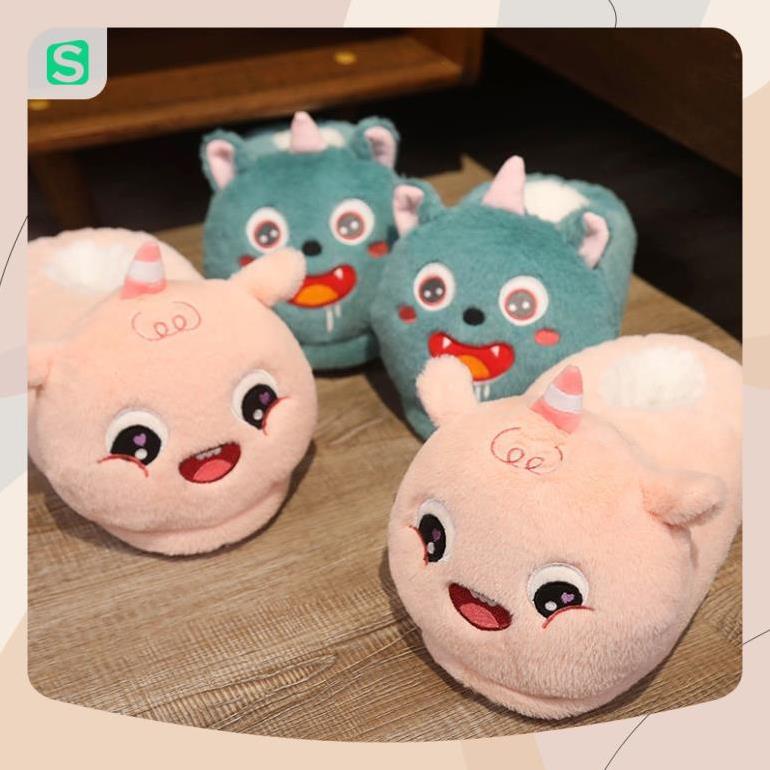 Dép Bông Đi Trong Nhà Mùa Đông Hình Thú Dễ Thương Ấm Áp Chống Trượt 2023