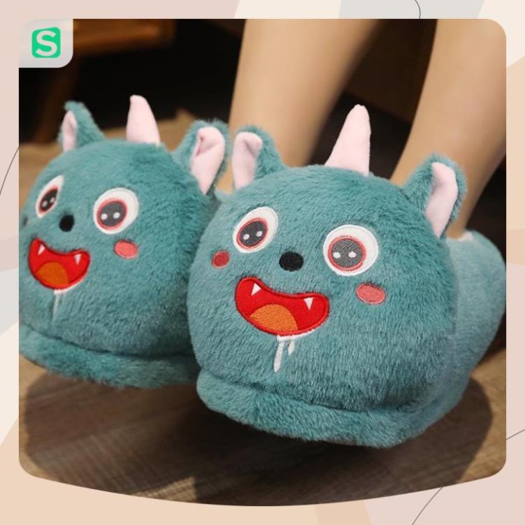 Dép Bông Đi Trong Nhà Mùa Đông Hình Thú Dễ Thương Ấm Áp Chống Trượt 2023