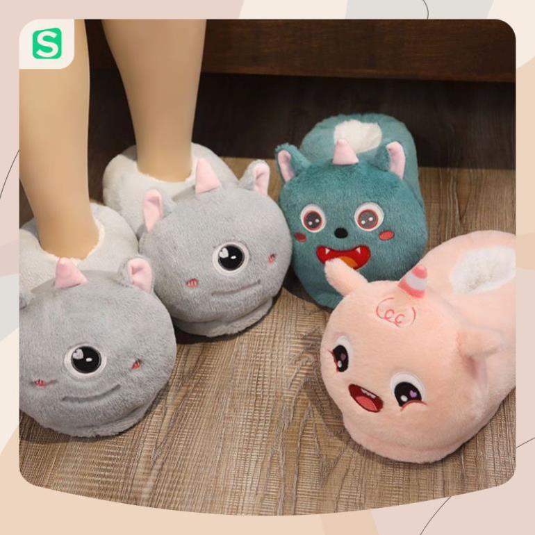 Dép Bông Đi Trong Nhà Mùa Đông Hình Thú Dễ Thương Ấm Áp Chống Trượt 2023