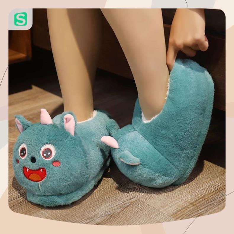 Dép Bông Đi Trong Nhà Mùa Đông Hình Thú Dễ Thương Ấm Áp Chống Trượt 2023