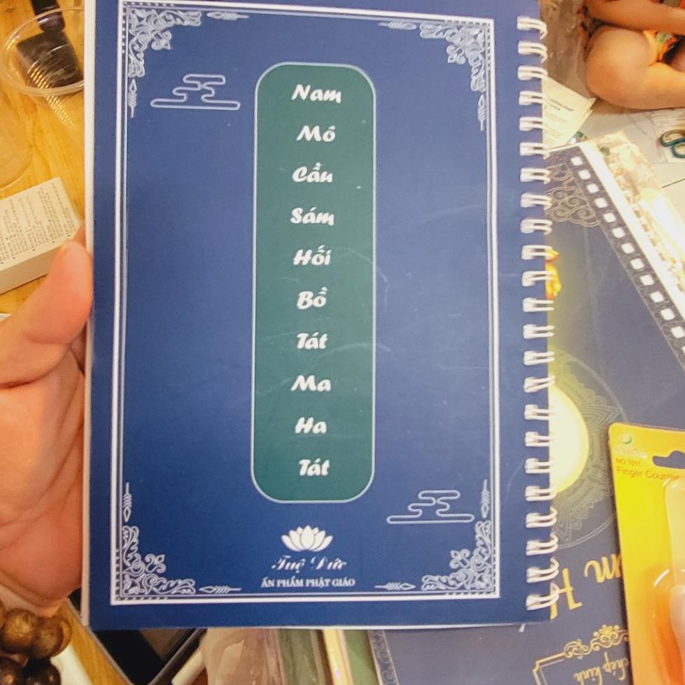 KINH SÁM HỐI CHỮ ĐẬM CHO PHẬT TỬ TẠI GIA KHỔ A4, A5 LÒ XO QUÁ ĐẸP