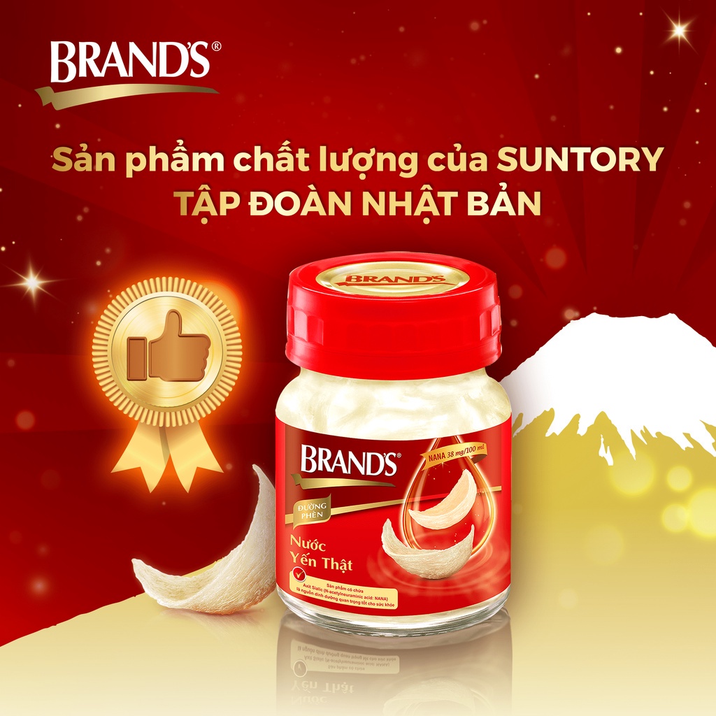 Combo 3 Hộp quà nước yến BRAND'S đường phèn