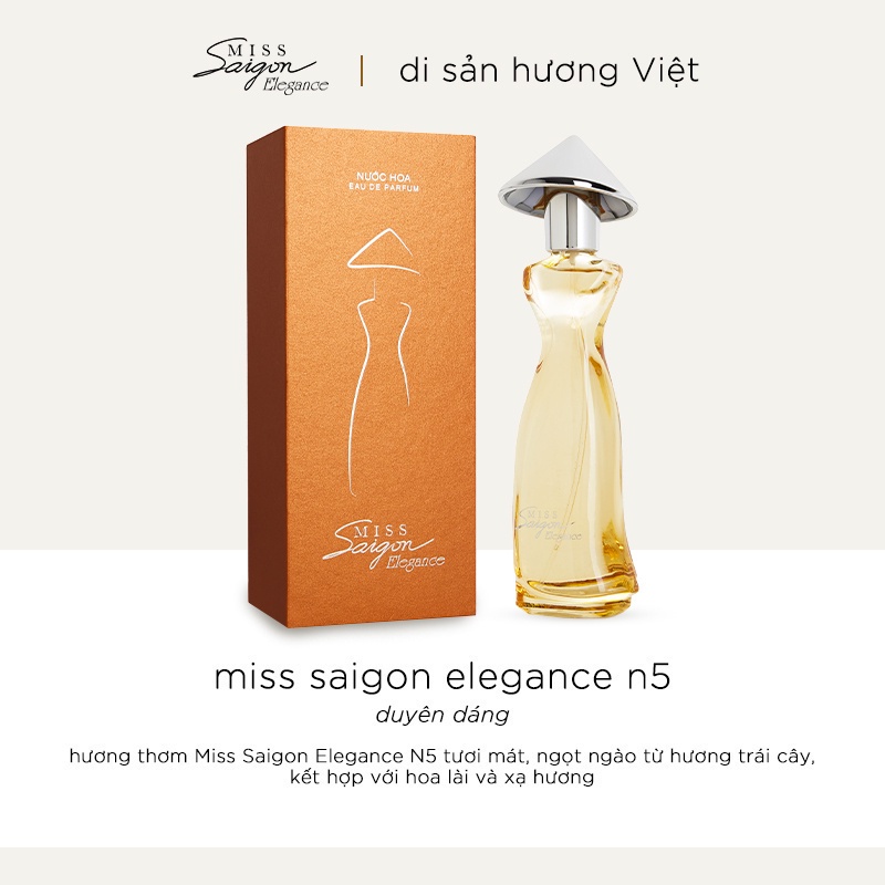 Nước hoa nữ Miss Saigon Elegance Amber 50ml - Hương Duyên Dáng