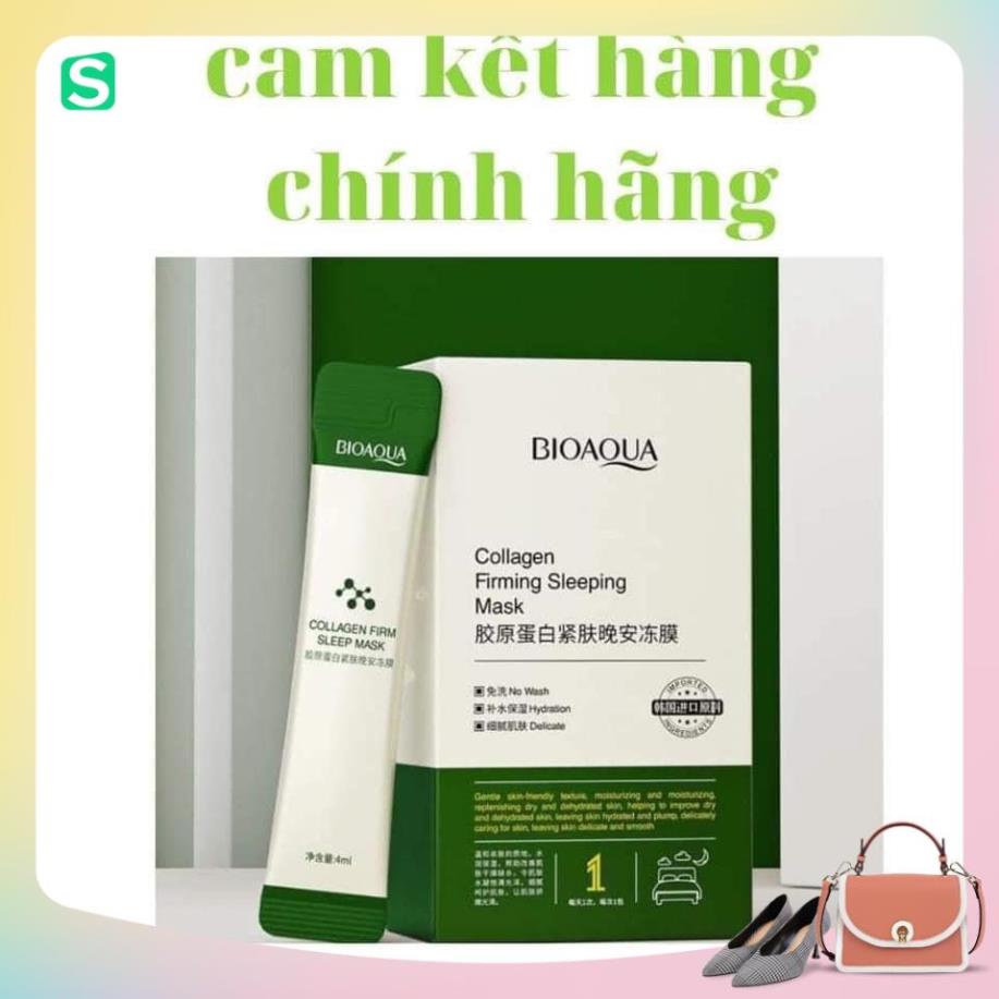 Hộp 20 gói - Mặt nạ ngủ collagen căng bóng da , nâng cơ , se khít lỗ chân lông / Tách lẻ 1 gói