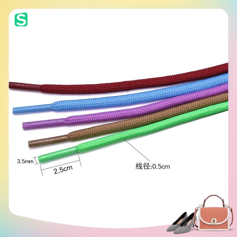 Dây giày trơn tròn chọn màu bán theo đôi 1.2m