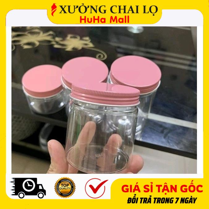 Hủ Hộp Đựng Kem ❤ Siêu Rẻ ❤ Hủ Hộp Nhựa Pet 100g, 200g,250g Đựng Mỹ Phẩm, Đồ Khô, Ngũ Cốc