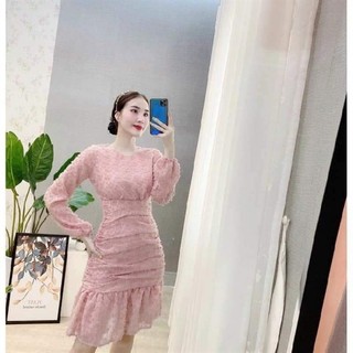 Váy lông hạt nổi