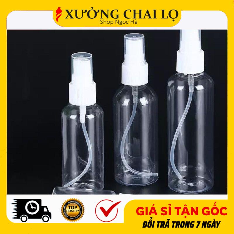 Chai Xịt Phun Sương ❤ Siêu Rẻ ❤ Chai Lọ Nhựa Pet Xịt Phun Sương 10ml,15ml,20ml,30ml,50ml,100ml Chiết Nước Hoa, Tinh Dầu