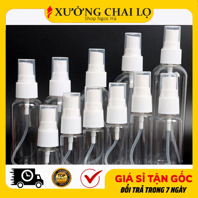 Chai Xịt Phun Sương ❤ Siêu Rẻ ❤ Chai Lọ Nhựa Pet Xịt Phun Sương 10ml,15ml,20ml,30ml,50ml,100ml Chiết Nước Hoa, Tinh Dầu