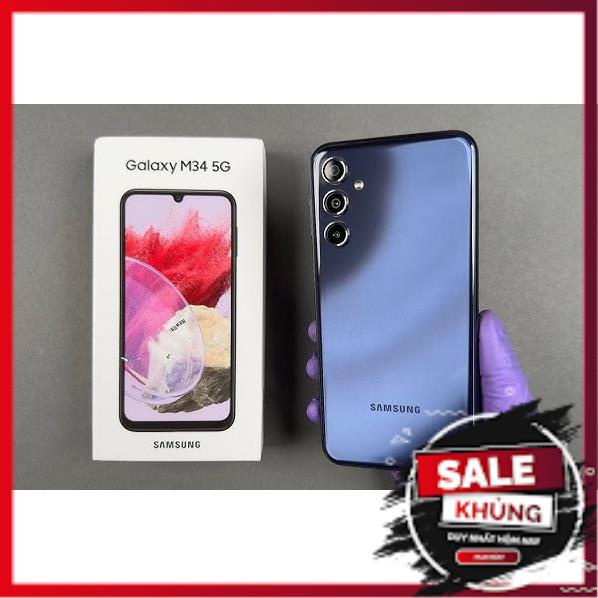 Điện Thoại Samsung Galaxy M34 5G 8GB/128GB - Máy Mới - Không Đồng Kiểm - BH 12 Tháng - 1 Đổi 1 Trong Vòng 7 Ngày