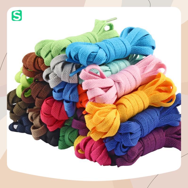 Dây giày thể thao dẹp nhiều màu sắc, dây giày phù hợp với các loại giày Sneaker độ dài 120cm và 160cm - MH1