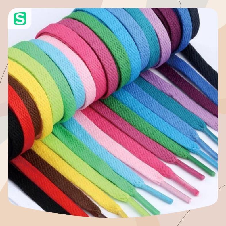 Dây giày thể thao dẹp nhiều màu sắc, dây giày phù hợp với các loại giày Sneaker độ dài 120cm và 160cm - MH1