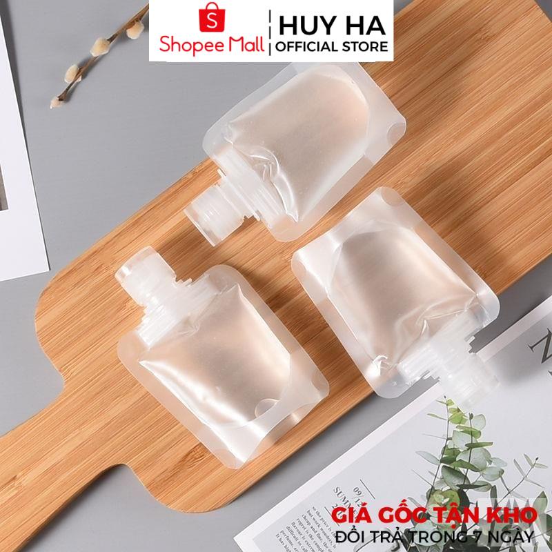 [Sỉ Siêu Rẻ] Túi Chiết Dầu Gội, Mĩ Phẩm Trong Suốt 30ml,50ml,100ml Có Thể Tái Sử Dụng HUY HA COSMETIC PACKAGING