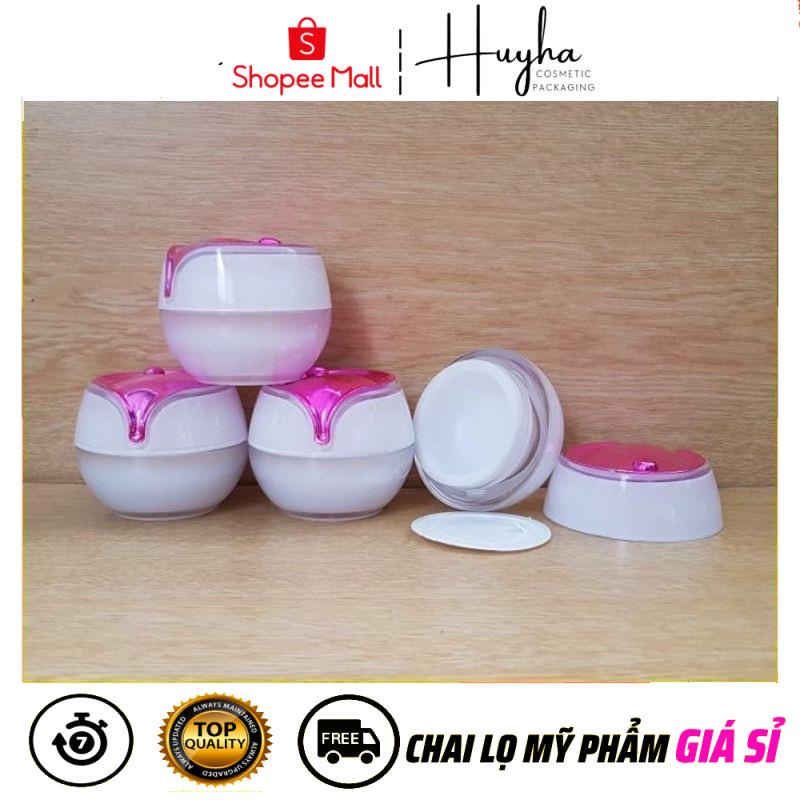 Hũ Hộp Chiết Mỹ Phẩm HUY HA COSMETIC PACKAGING Face Cao Cấp Sò Giọt Nước 20g, Phụ Kiện Du Lịch