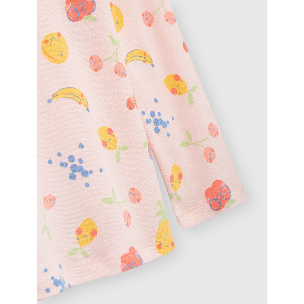 Áo body bé gái CANIFA chất liệu cotton dáng ôm dài tay in họa tiết 1IT23W001