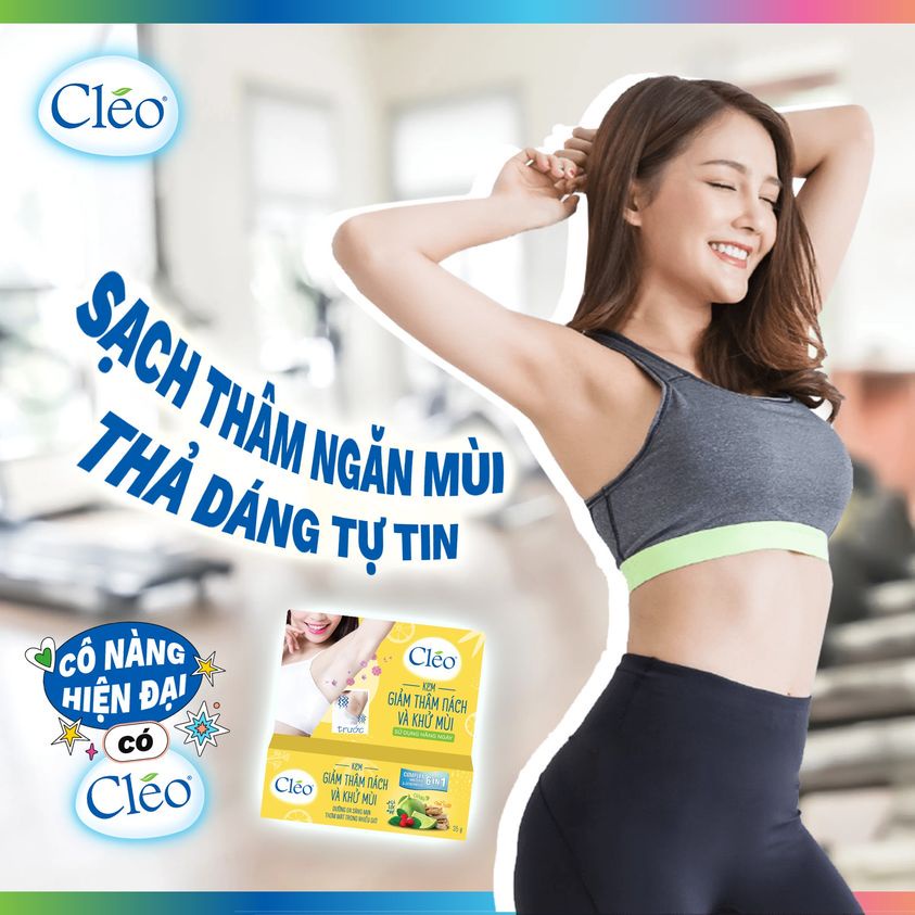 Kem giảm thâm nách và khử mùi Cléo 35g dưỡng da sáng mịn 6 trong 1